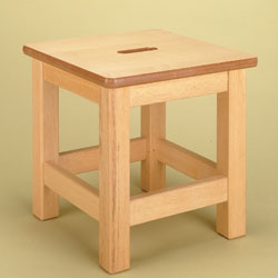 Image for Wood stool 450mm high