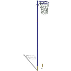 Image for Match socketed netball posts 