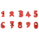 Climbing wall holds number set Numbers Blue