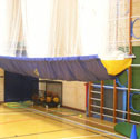 Cricket nets ceiling storage 
