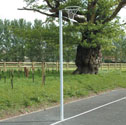 Competition socketed netball posts 