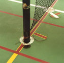 Indoor tennis posts, socketed 