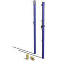 Competition socketed volleyball posts 