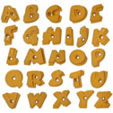Climbing wall holds alphabet set Alphabet Green