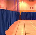 Dividing curtain White curtain, track, runners