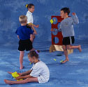 Padded target and missiles 