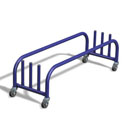 Plank/pole storage trolley 